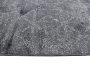 Viscose Charcoal Grey Rug Angle 2