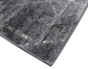 Viscose Charcoal Grey Rug Angle 5